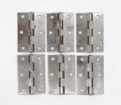 Set Of 6 Stanley Steel 2.5 X 1.75 Butt Cabinet Hinges 8 Set Of 6 Stanley Steel 2.5 X 1.75 Butt Cabinet Hinges -OGT Sale Store cabinet furniture hinges p262251