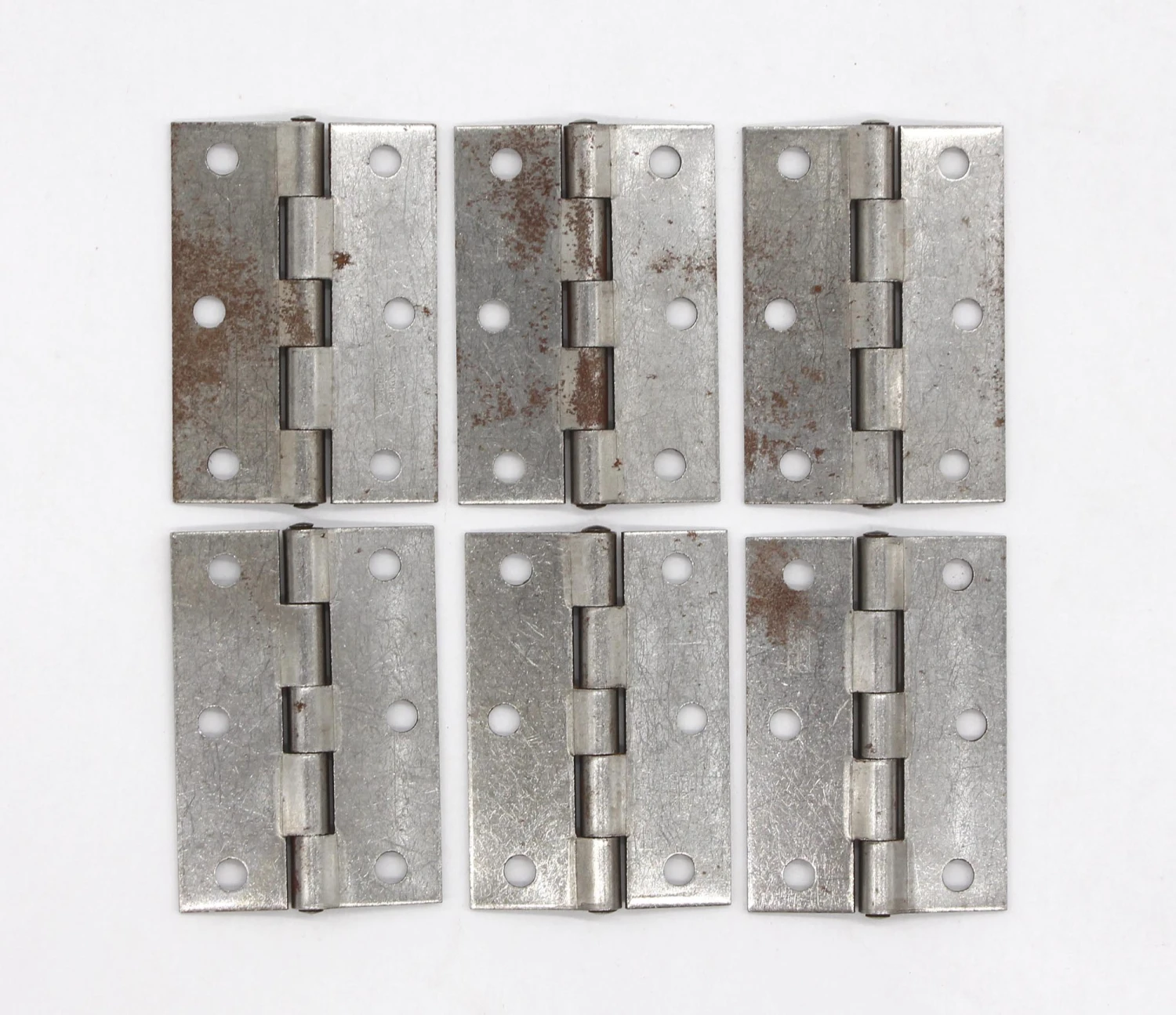 Set Of 6 Stanley Steel 2.5 X 1.75 Butt Cabinet Hinges 4 Set Of 6 Stanley Steel 2.5 X 1.75 Butt Cabinet Hinges - Image 2