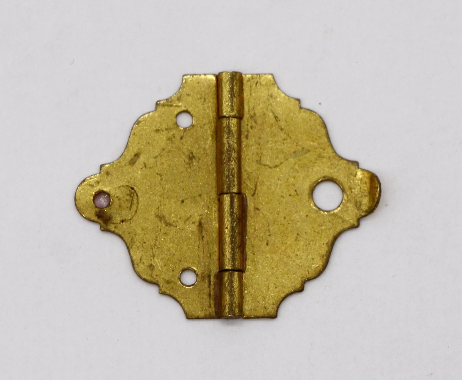 Set Of 6 Brass Vintage Box Furniture Cabinet Hinges 4 Set Of 6 Brass Vintage Box Furniture Cabinet Hinges - Image 2