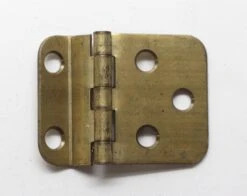 Pair Of Vintage 1.875 X 1.5 Brass Classic Face Mount Offset Cabinet Hinges 7 Pair Of Vintage 1.875 X 1.5 Brass Classic Face Mount Offset Cabinet Hinges -OGT Sale Store cabinet furniture hinges p263507