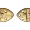 Pair Of Brass Plated Vintage Surface Cabinet Hinges 2 Pair Of Brass Plated Vintage Surface Cabinet Hinges -OGT Sale Store cabinet furniture hinges pair of brass plated vintage surface cabinet hinges q275216