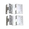 Pair Of Nickel Plated Brass Partial Wrap Cabinet Hinges 2 Pair Of Nickel Plated Brass Partial Wrap Cabinet Hinges -OGT Sale Store cabinet furniture hinges pair of nickel plated brass partial wrap cabinet hinges l211606