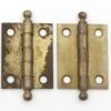 Pair Of Vintage 2 X 1.5 In. Brass Over Steel Cabinet Hinges -OGT Sale Store cabinet furniture hinges pair of vintage 2 x 15 in brass over steel cabinet hinges q287903
