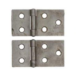 Pair Of Vintage 3 X 1.5 Butt Steel Cabinet Hinges