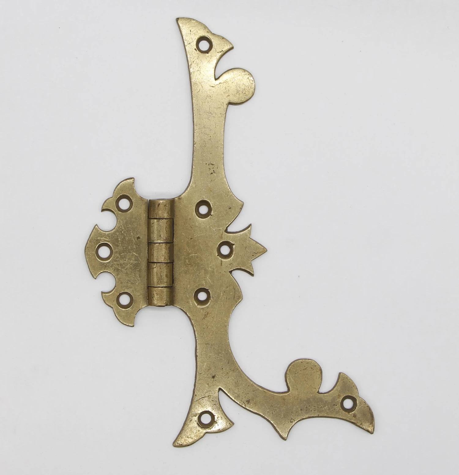 Pair Vintage Brass Door Strap Cabinet Furniture Hinges 3 Pair Vintage Brass Door Strap Cabinet Furniture Hinges