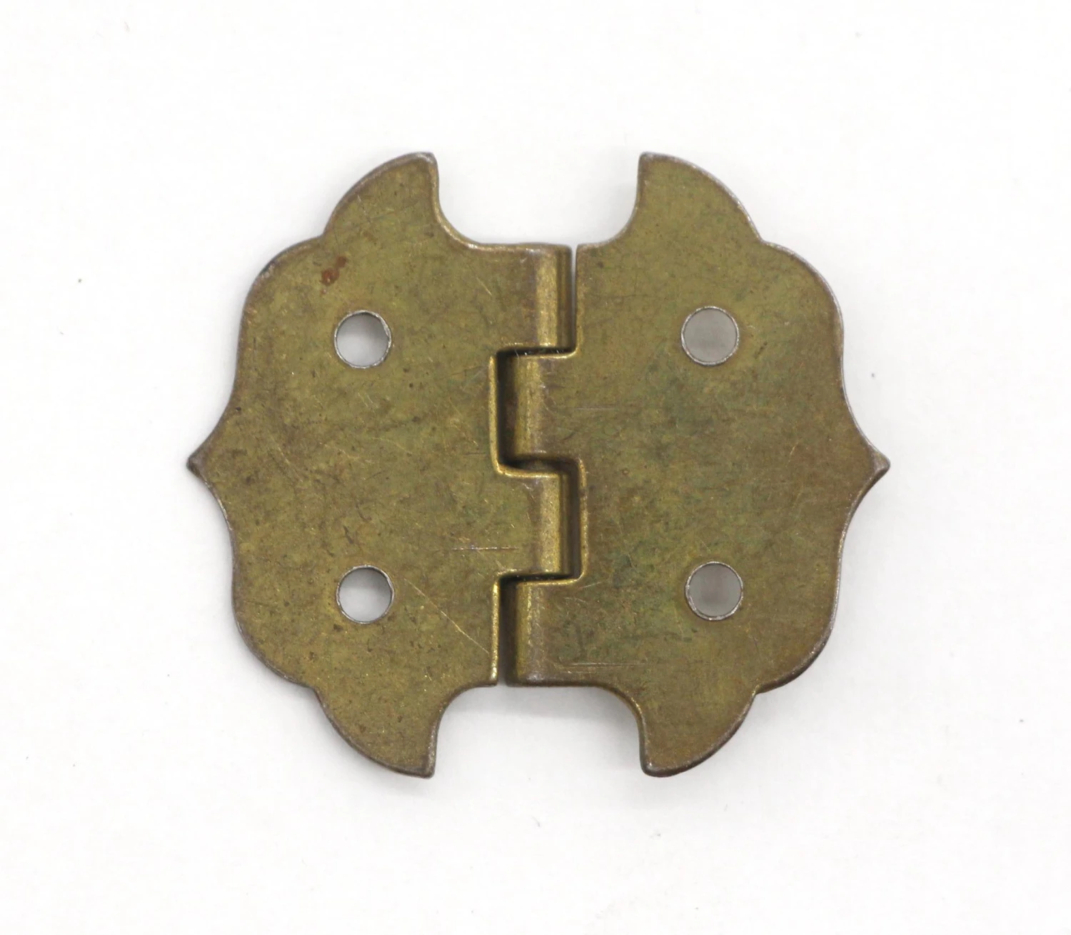 Vintage Steel Butterfly Cabinet Door Hinge Set 1.125 X 1.25 4 Vintage Steel Butterfly Cabinet Door Hinge Set 1.125 X 1.25 - Image 2