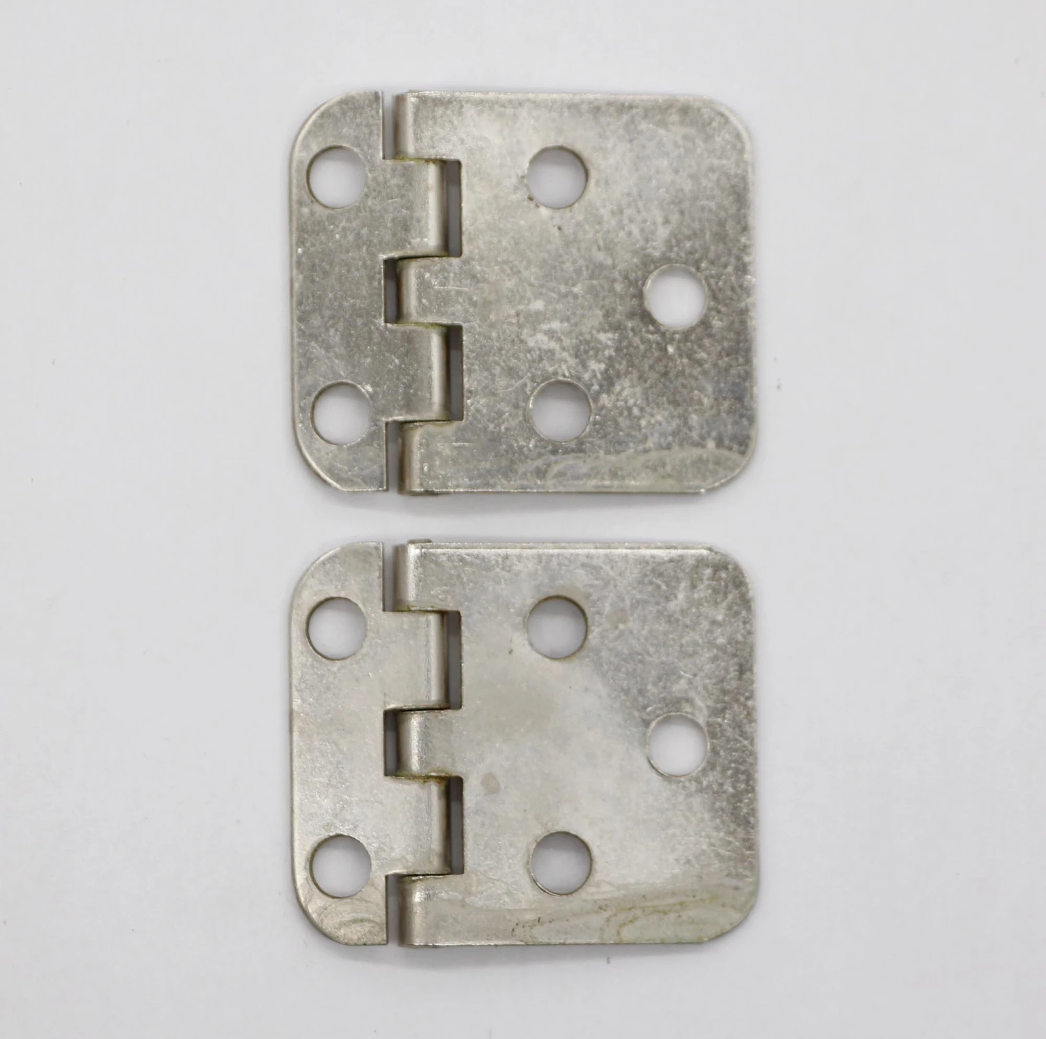 Pair Of Chromed Steel Face Mount 1.75 X 1.5 Cabinet Hinges 4 Pair Of Chromed Steel Face Mount 1.75 X 1.5 Cabinet Hinges - Image 2