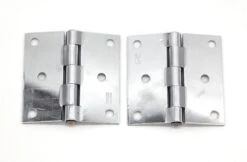 Pair Of Chrome Plated Steel Stanley 3 X 3 Butt Door Hinges 8 Pair Of Chrome Plated Steel Stanley 3 X 3 Butt Door Hinges -OGT Sale Store cabinet furniture hinges q285683