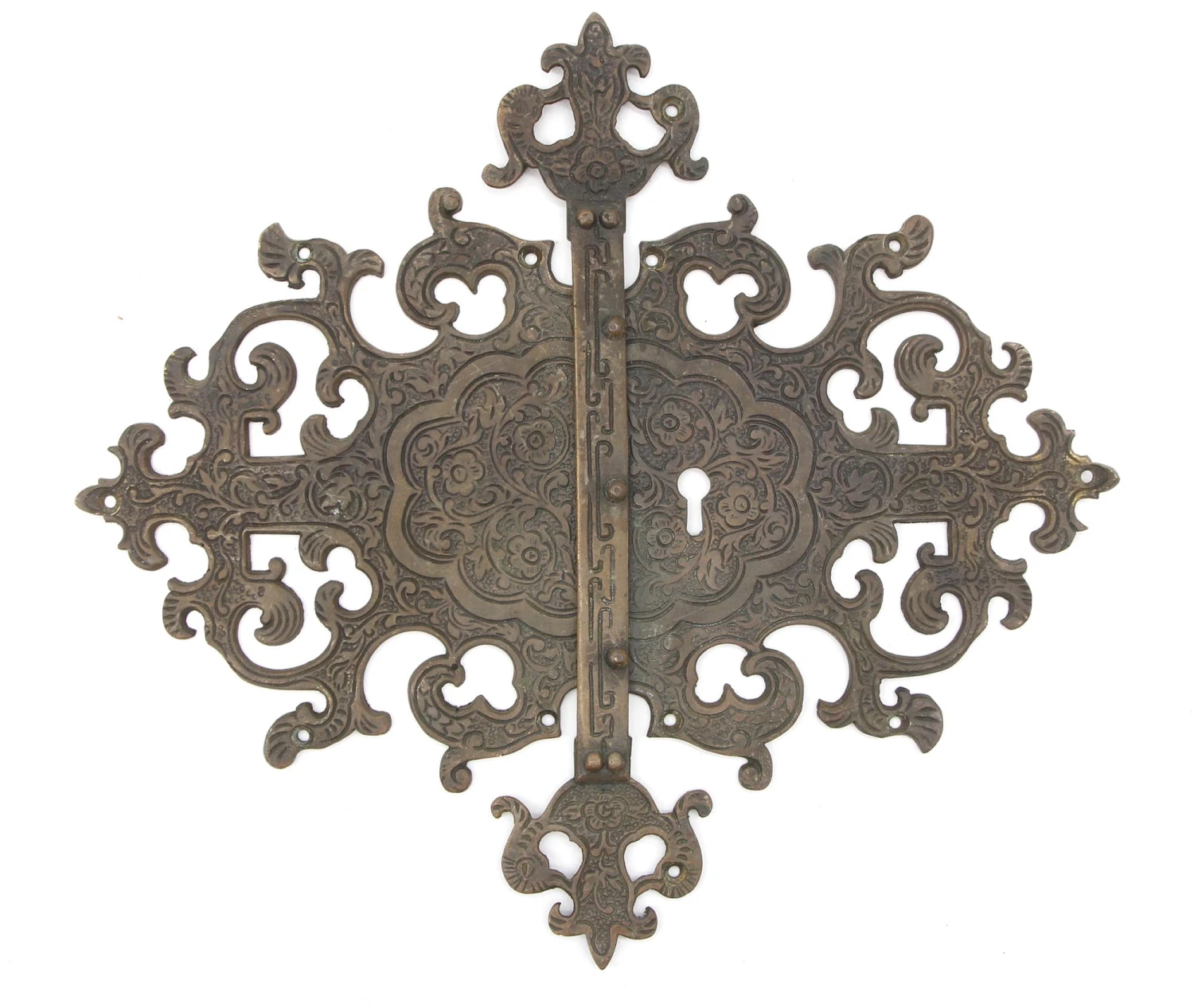 Antique Victorian Bronze Cabinet Furniture Hardware Set 4 Antique Victorian Bronze Cabinet Furniture Hardware Set - Image 2