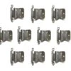 Set Of 10 Stanley Steel 2.25 X 2 Partial Wrap Cabinet Hinges 2 Set Of 10 Stanley Steel 2.25 X 2 Partial Wrap Cabinet Hinges -OGT Sale Store cabinet furniture hinges set of 10 stanley steel 225 x 2 partial wrap cabinet hinges k195891