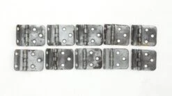 Set Of 10 Steel Partial Wrap Offset Cabinet Hinges