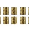 Set Of 10 Vintage Corbin Brass Furniture 2 X 1.5 Butt Hinges -OGT Sale Store cabinet furniture hinges set of 10 vintage corbin brass furniture 2 x 15 butt hinges k192009