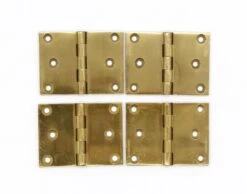 Set Of 4 Corbin Brass 2.25 X 3 Butt Cabinet Hinges