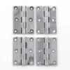 Set Of 4 Nickel Plated 2 X 1.5 Corbin Butt Cabinet Hinges 2 Set Of 4 Nickel Plated 2 X 1.5 Corbin Butt Cabinet Hinges -OGT Sale Store cabinet furniture hinges set of 4 nickel plated 2 x 15 corbin butt cabinet hinges p262264