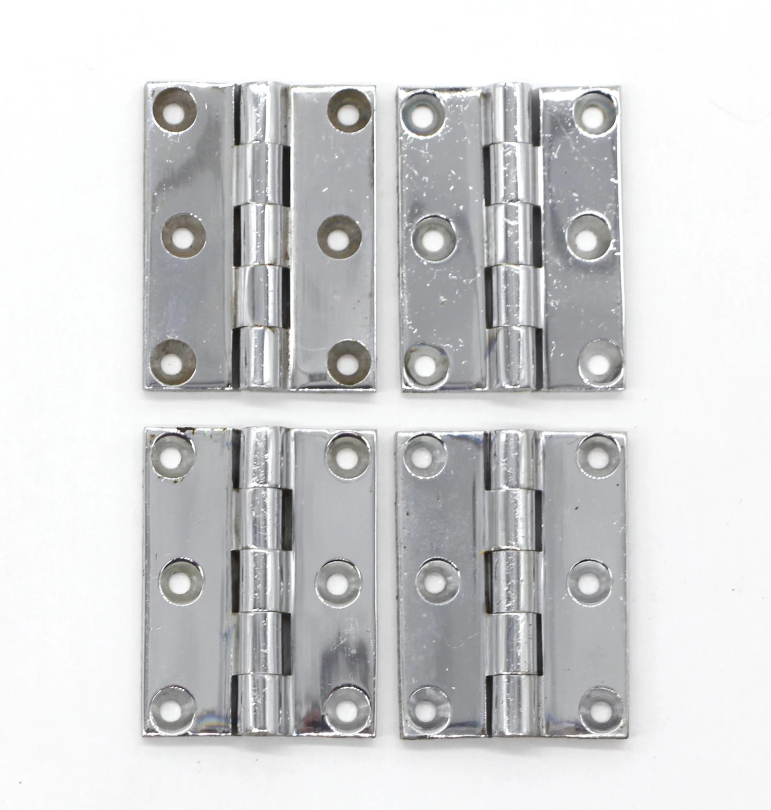 Set Of 4 Nickel Plated 2 X 1.5 Corbin Butt Cabinet Hinges 3 Set Of 4 Nickel Plated 2 X 1.5 Corbin Butt Cabinet Hinges