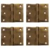 Set Of 4 Vintage 2.5 X 3 Corbin Brass Butt Cabinet Hinges 1 Set Of 4 Vintage 2.5 X 3 Corbin Brass Butt Cabinet Hinges -OGT Sale Store cabinet furniture hinges set of 4 vintage 25 x 3 corbin brass butt cabinet hinges k191995