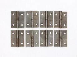 Set Of 8 Steel 2 X 1.625 Butt Cabinet Hinges