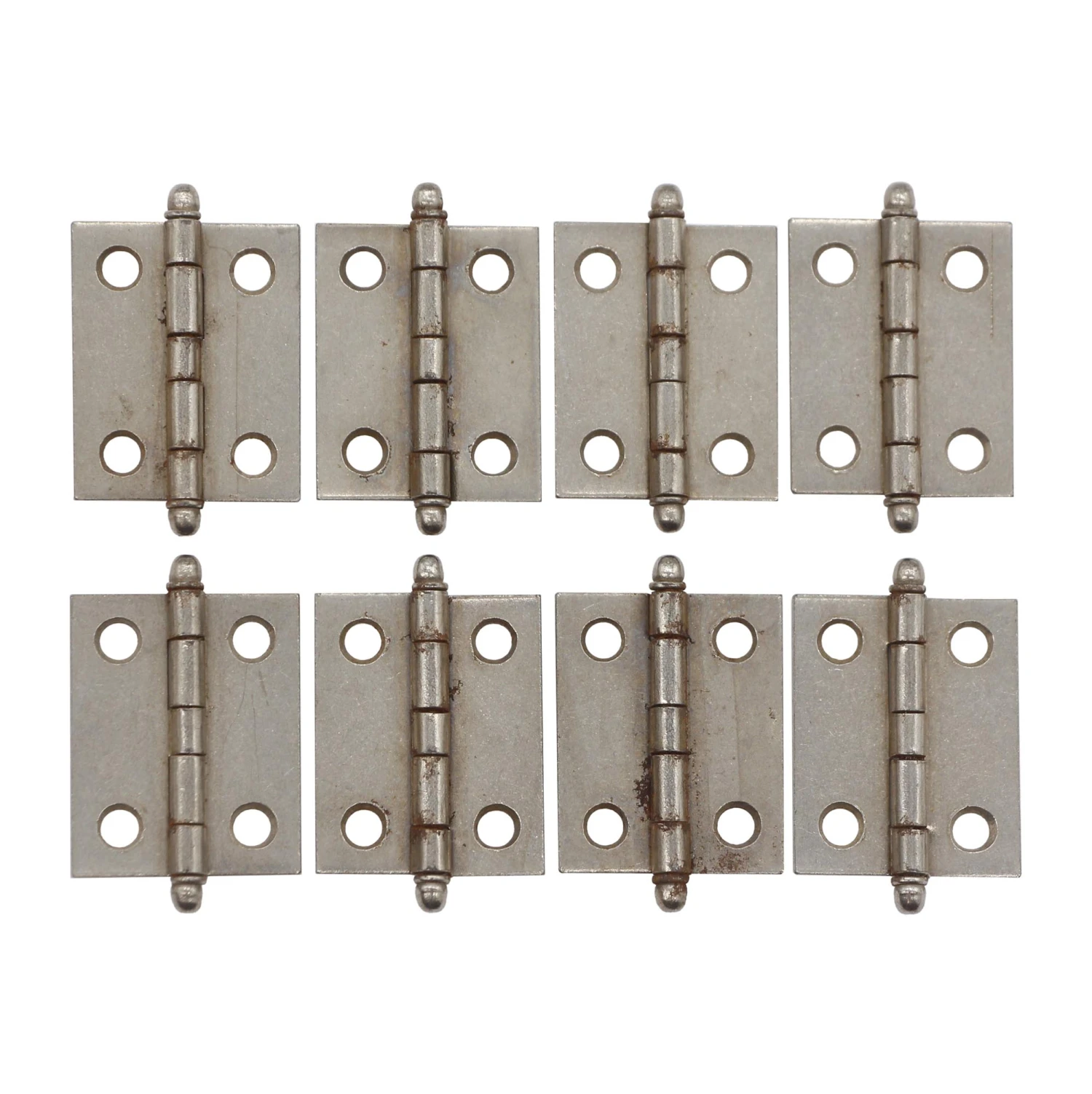 Set Of 8 Vintage Steel 1.25 X 1 Butt Furniture Hinges 3 Set Of 8 Vintage Steel 1.25 X 1 Butt Furniture Hinges
