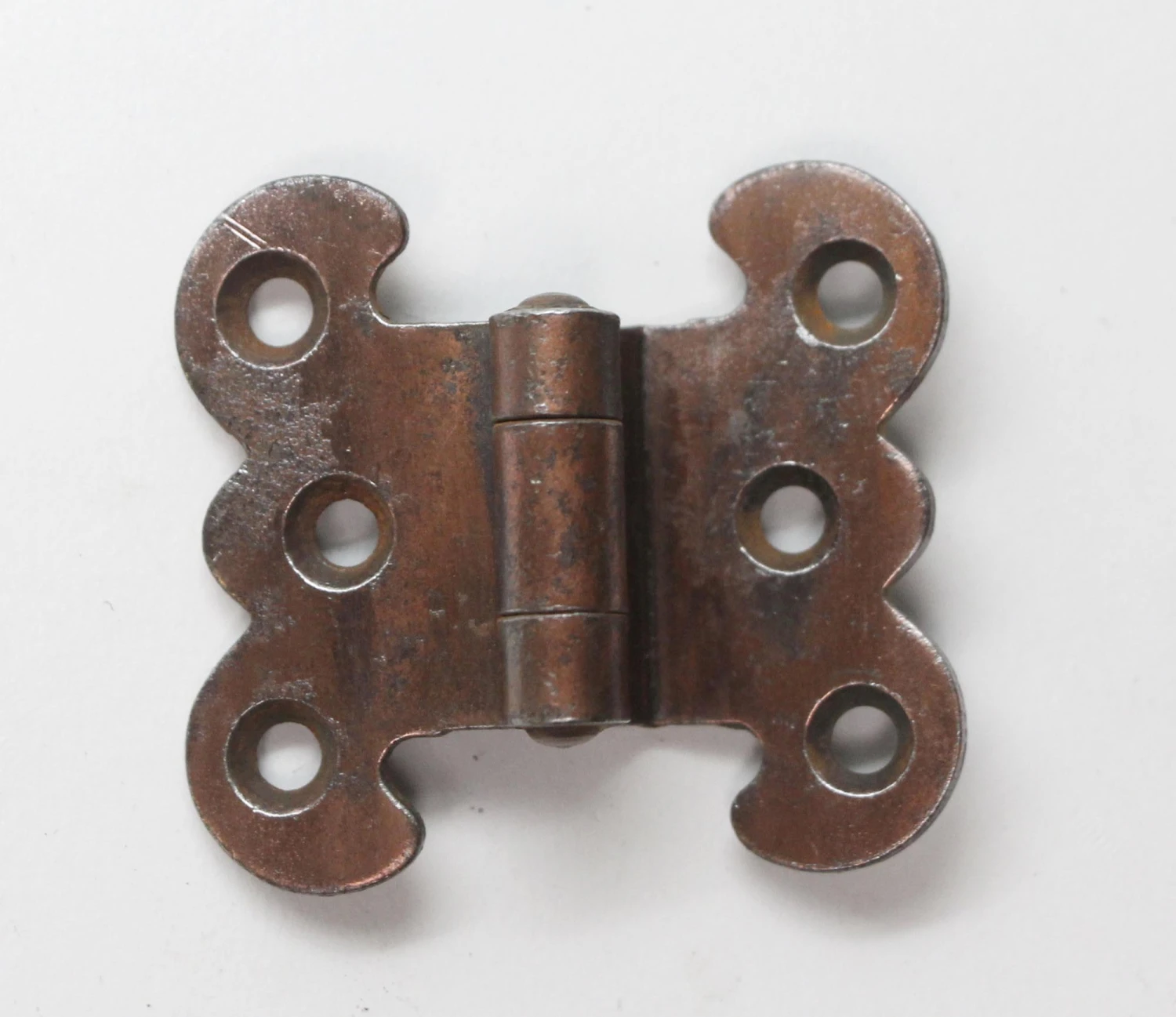 Vintage Brass Plated Offset Butterfly Hinge 3 Vintage Brass Plated Offset Butterfly Hinge