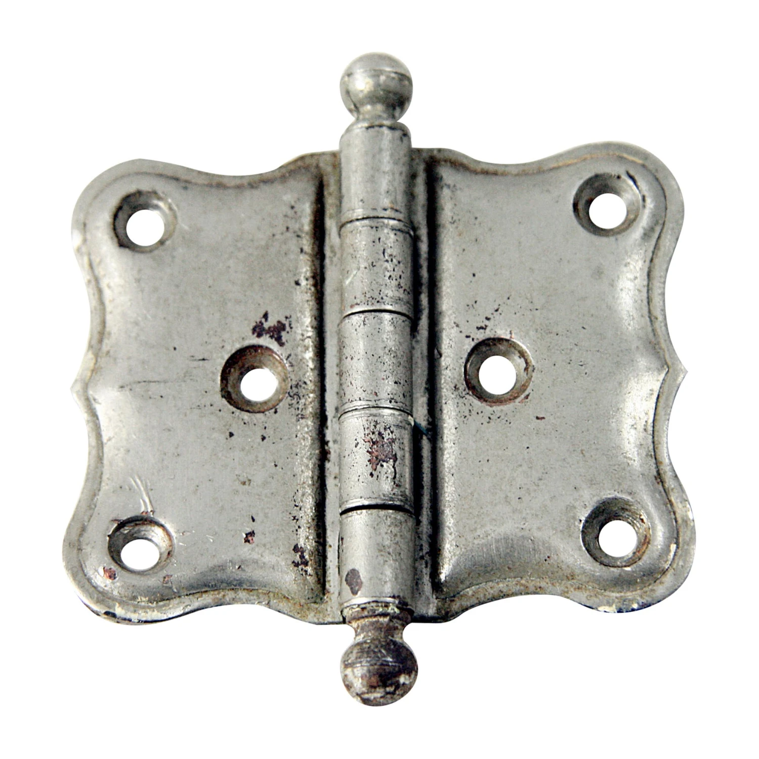 Vintage Nickel Plated Steel 2 X 2.5 Cabinet Hinge 3 Vintage Nickel Plated Steel 2 X 2.5 Cabinet Hinge