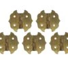 Vintage Steel Butterfly Cabinet Door Hinge Set 1.125 X 1.25 1 Vintage Steel Butterfly Cabinet Door Hinge Set 1.125 X 1.25 -OGT Sale Store cabinet furniture hinges vintage steel butterfly cabinet door hinge set 1125 x 125 q275049