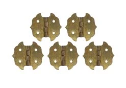 Vintage Steel Butterfly Cabinet Door Hinge Set 1.125 X 1.25