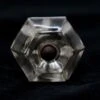 1.25 In. Vintage Clear Glass Hexagon Cabinet Knob 1 1.25 In. Vintage Clear Glass Hexagon Cabinet Knob -OGT Sale Store cabinet furniture knobs 125 in vintage clear glass hexagon cabinet knob n260085