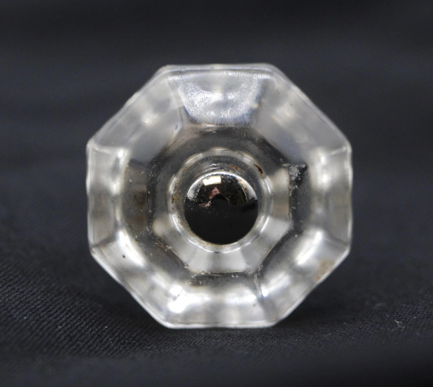 1.5 In. Vintage Octagon Clear Glass Drawer Cabinet Knob 3 1.5 In. Vintage Octagon Clear Glass Drawer Cabinet Knob