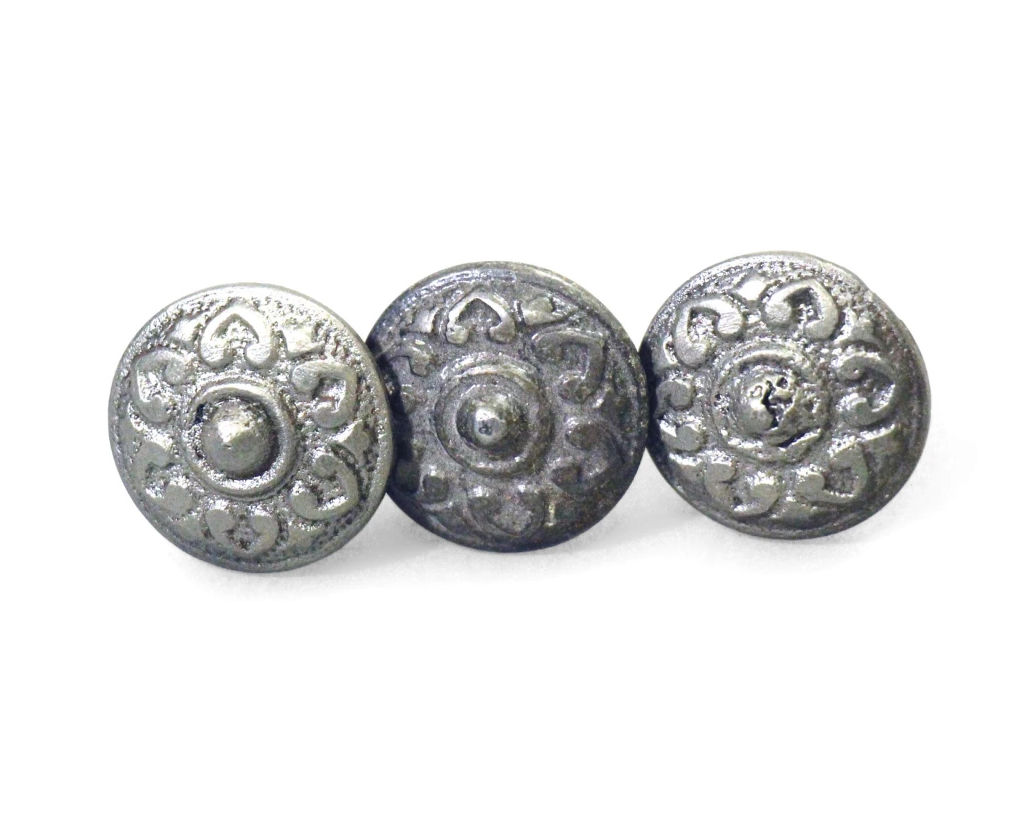 Antique Black Iron Floral 0.875 In. Drawer Cabinet Knob 3 Antique Black Iron Floral 0.875 In. Drawer Cabinet Knob