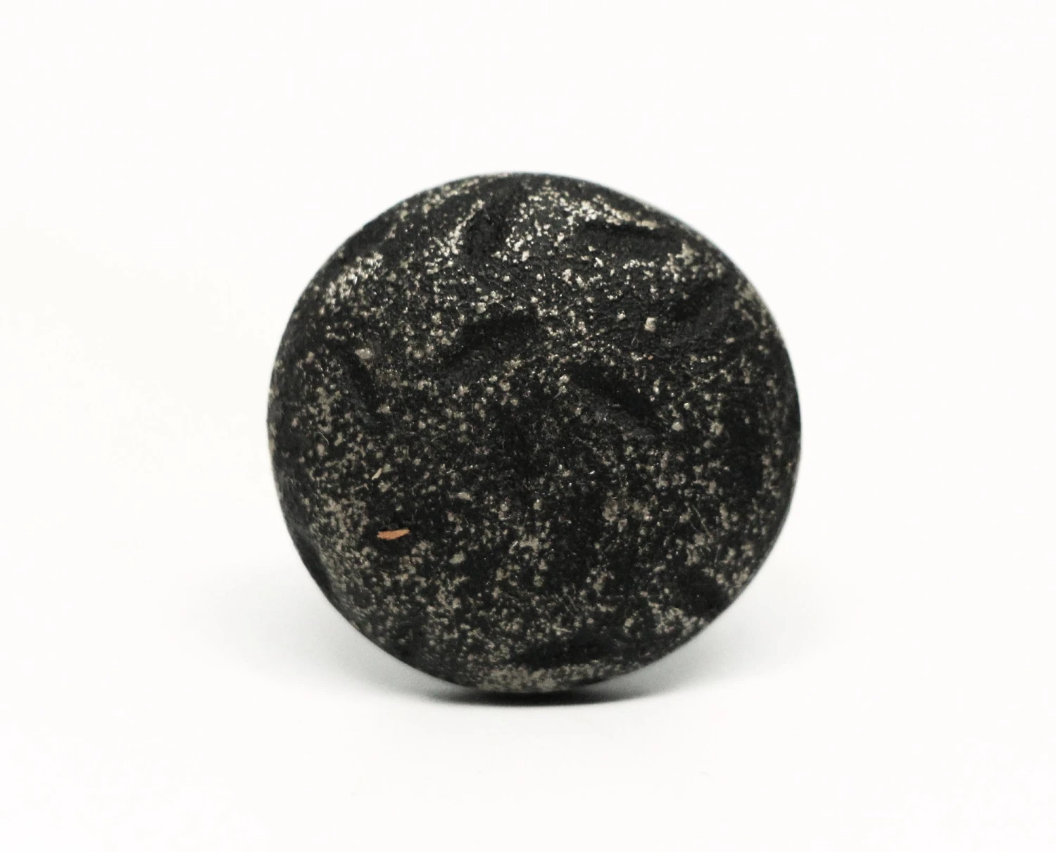 Arts & Crafts Round Black 1 In. Hammered Drawer Cabinet Knob 3 Arts & Crafts Round Black 1 In. Hammered Drawer Cabinet Knob