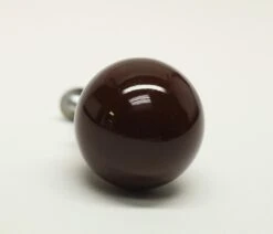 Ceramic Ball Shaped 1.125 In. Brown Drawer Cabinet Knob
