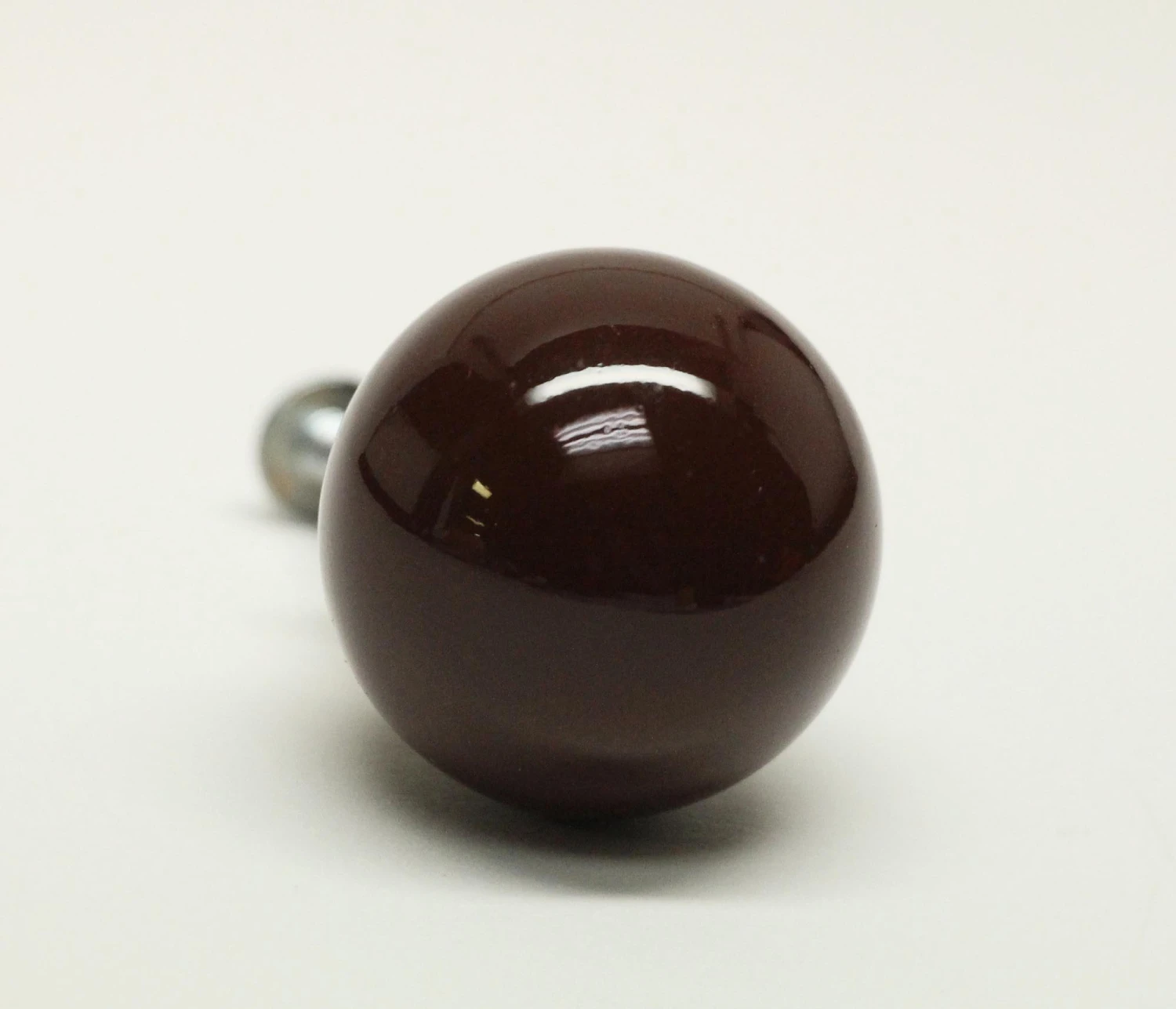 Ceramic Ball Shaped 1.125 In. Brown Drawer Cabinet Knob 3 Ceramic Ball Shaped 1.125 In. Brown Drawer Cabinet Knob