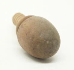 Egg Shaped 1.75 In. Wooden Drawer Cabinet Knob