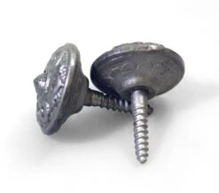 Antique Black Iron Floral 0.875 In. Drawer Cabinet Knob 8 Antique Black Iron Floral 0.875 In. Drawer Cabinet Knob -OGT Sale Store cabinet furniture knobs for sale l206673