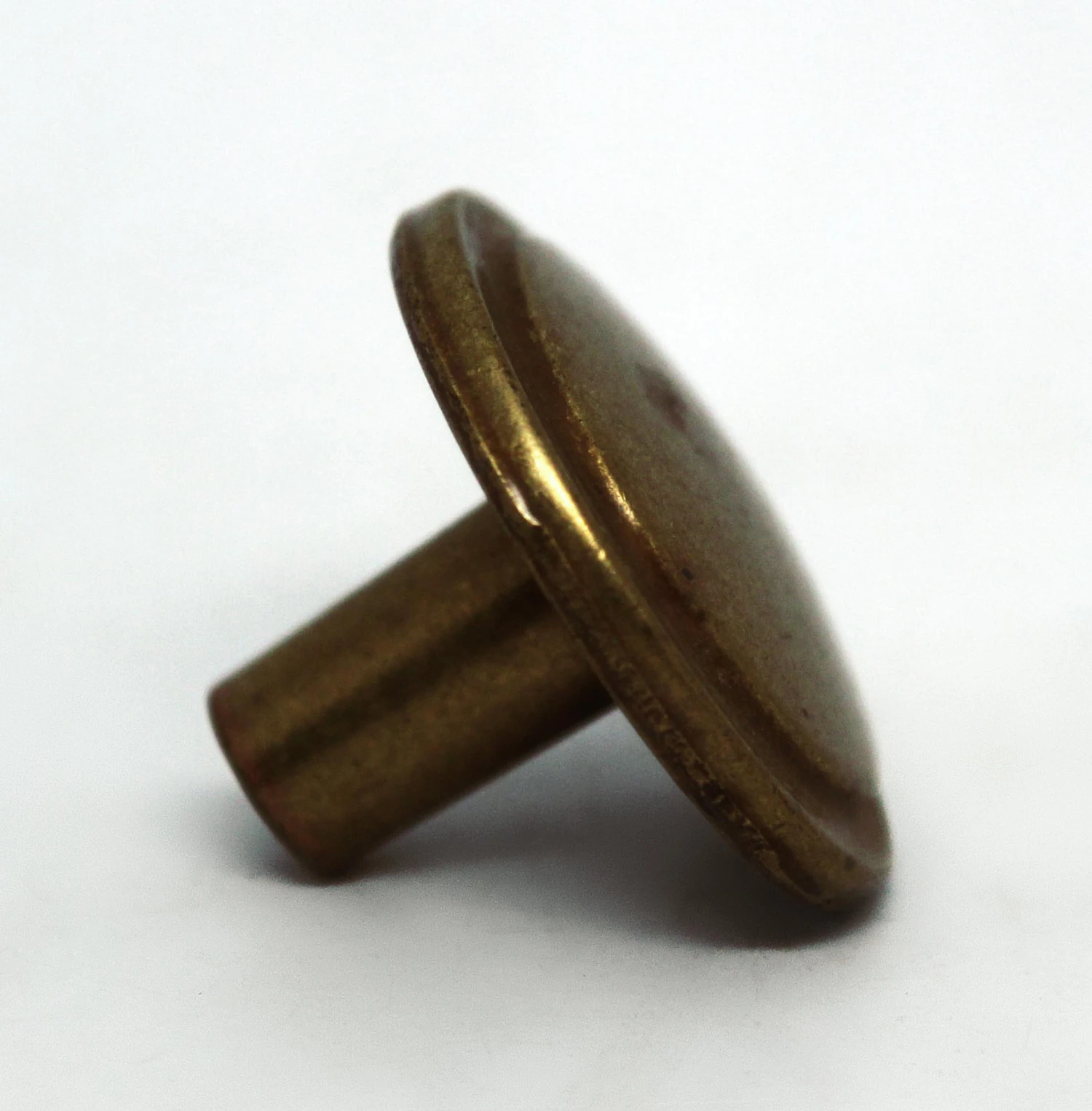 Vintage 1.25 In. Brass Concentric Drawer Cabinet Knob 5 Vintage 1.25 In. Brass Concentric Drawer Cabinet Knob - Image 3