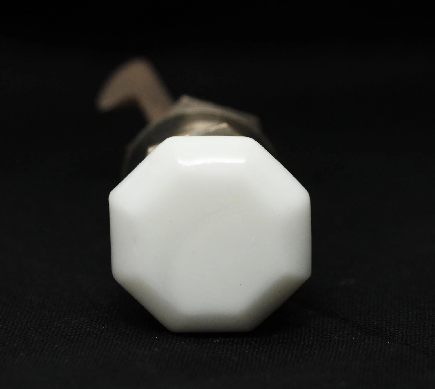 Vintage Opaque Milk Glass 1.25 In. Cabinet Knob 5 Vintage Opaque Milk Glass 1.25 In. Cabinet Knob - Image 3
