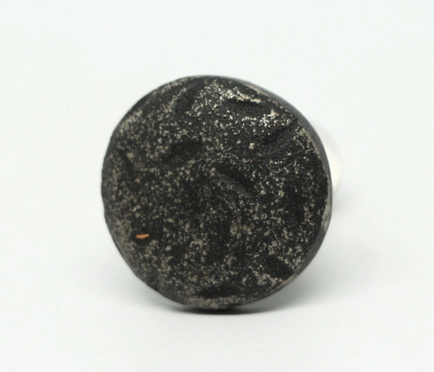 Arts & Crafts Round Black 1 In. Hammered Drawer Cabinet Knob 5 Arts & Crafts Round Black 1 In. Hammered Drawer Cabinet Knob - Image 3