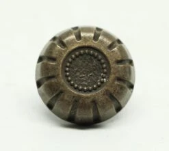 Antique 1.25 In. Cast Iron Beaded Drawer Cabinet Knob -OGT Sale Store cabinet furniture knobs for sale n244115