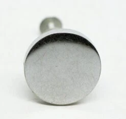 Pair Of Flat 1.125 In. Round Chrome Drawer Cabinet Knobs 9 Pair Of Flat 1.125 In. Round Chrome Drawer Cabinet Knobs -OGT Sale Store cabinet furniture knobs for sale n244128