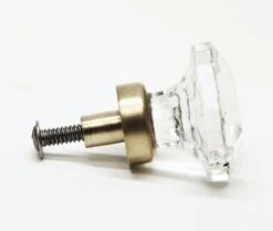 Vintage Faceted Glass 1.25 In. Drawer Cabinet Knob 8 Vintage Faceted Glass 1.25 In. Drawer Cabinet Knob -OGT Sale Store cabinet furniture knobs for sale n251100