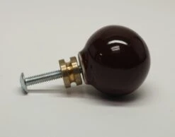 Ceramic Ball Shaped 1.125 In. Brown Drawer Cabinet Knob 9 Ceramic Ball Shaped 1.125 In. Brown Drawer Cabinet Knob -OGT Sale Store cabinet furniture knobs for sale n251116