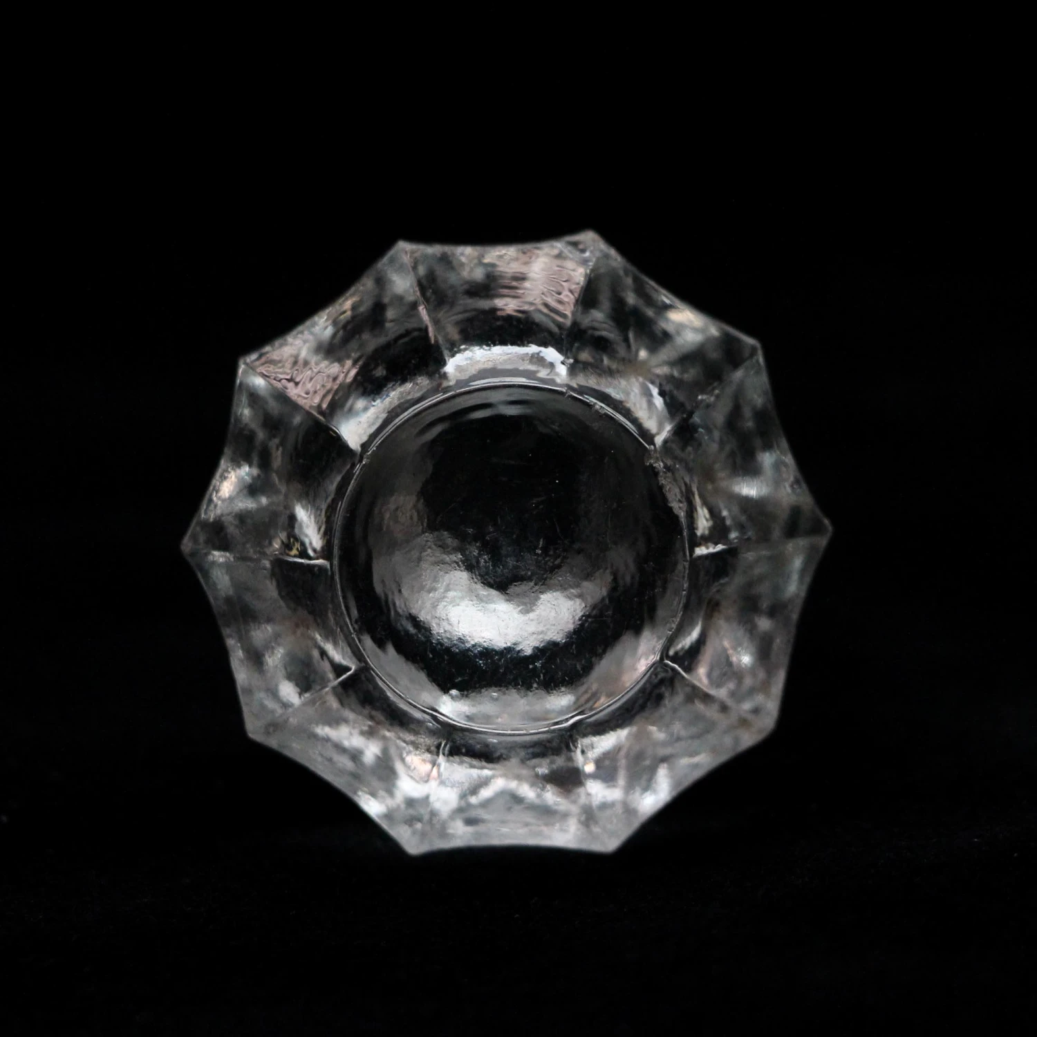 Vintage Fluted 2 In. Clear Glass Screw Back Drawer Cabinet Knob 5 Vintage Fluted 2 In. Clear Glass Screw Back Drawer Cabinet Knob - Image 3