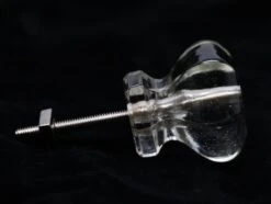Vintage Clear Glass 1.5 In. Cabinet Drawer Knob 8 Vintage Clear Glass 1.5 In. Cabinet Drawer Knob -OGT Sale Store cabinet furniture knobs for sale n260060