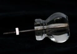 1.25 In. Vintage Clear Glass Hexagon Cabinet Knob 8 1.25 In. Vintage Clear Glass Hexagon Cabinet Knob -OGT Sale Store cabinet furniture knobs for sale n260085