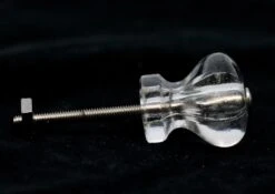 Vintage 1.125 In. Rounded Hexagon Glass Drawer Cabinet Knob 8 Vintage 1.125 In. Rounded Hexagon Glass Drawer Cabinet Knob -OGT Sale Store cabinet furniture knobs for sale n260086