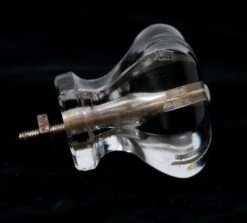 1.75 In. Vintage Etched Hexagon Glass Cabinet Knob -OGT Sale Store cabinet furniture knobs for sale n260087