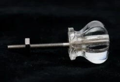 Vintage 1.125 In. Hexagon Glass Drawer Cabinet Knob 8 Vintage 1.125 In. Hexagon Glass Drawer Cabinet Knob -OGT Sale Store cabinet furniture knobs for sale n260089