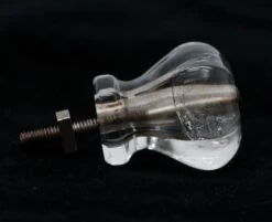 Vintage 1.25 In. Hexagon Clear Glass Drawer Cabinet Knob 8 Vintage 1.25 In. Hexagon Clear Glass Drawer Cabinet Knob -OGT Sale Store cabinet furniture knobs for sale n260096
