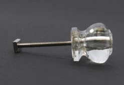 Vintage 1.375 In. Hexagon Glass Drawer Cabinet Knob 8 Vintage 1.375 In. Hexagon Glass Drawer Cabinet Knob -OGT Sale Store cabinet furniture knobs for sale n260100