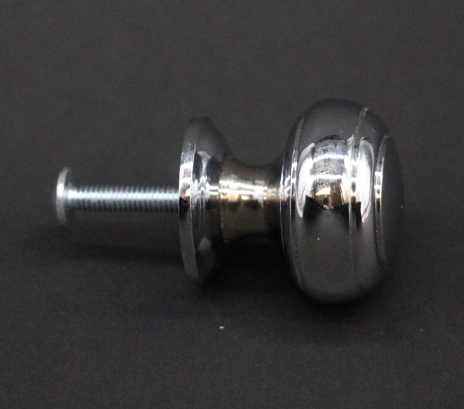 Modern 1.25 In. Chrome Plated Brass Drawer Cabinet Knob 5 Modern 1.25 In. Chrome Plated Brass Drawer Cabinet Knob - Image 3